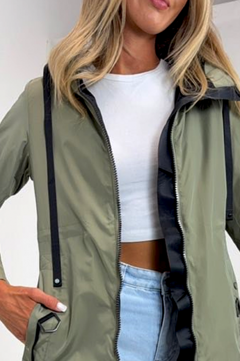 Kurtka POINELJA KHAKI, Kolor : khaki, IVET.PL - Modna odzież