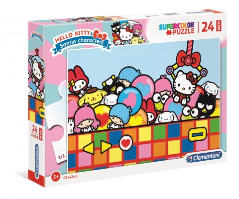 Puzzle dla dzieci Clementoni z 24 maxi części - Hello KittyIVET.PL - Modna odzież