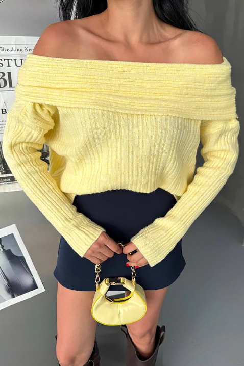 Sweter POLINADA YELLOW, Kolor : żółty, IVET.PL - Modna odzież