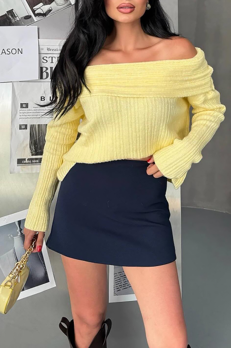 Sweter POLINADA YELLOW, Kolor : żółty, IVET.PL - Modna odzież