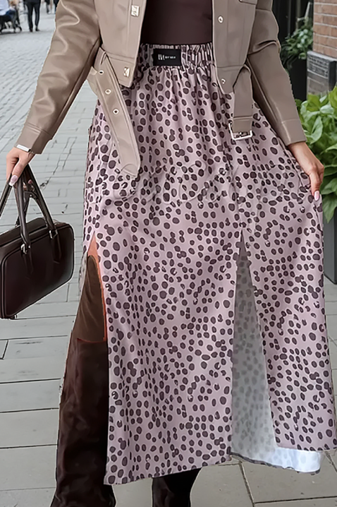 Spódnica CROFENDA BEIGE, Kolor : szary, IVET.PL - Modna odzież