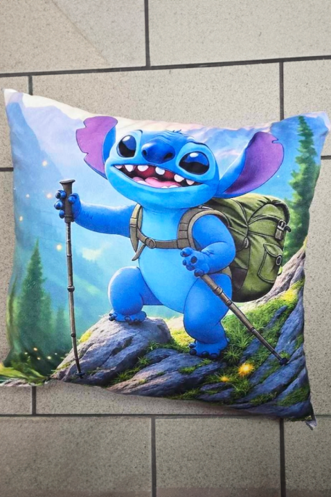 Poduszka STITCH HIKE, Kolor : chabrowy, IVET.PL - Modna odzież