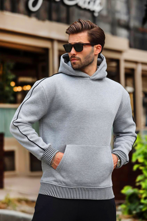 Bluza BOTEZO GREY, Kolor : szary, IVET.PL - Modna odzież