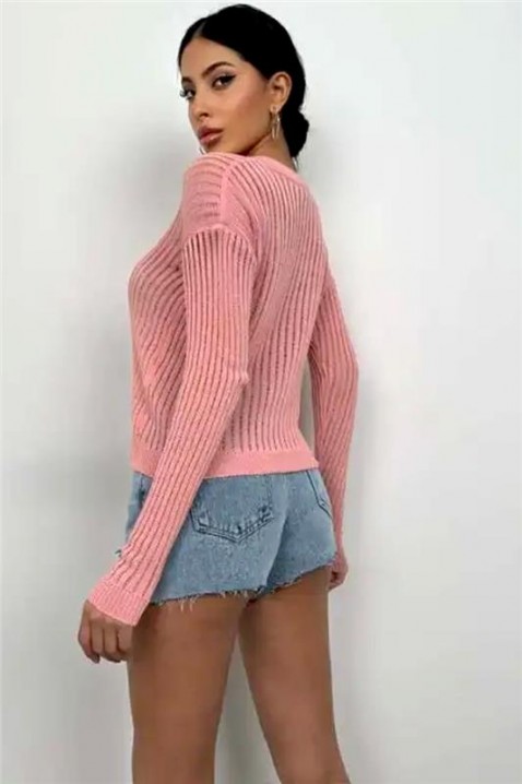 Sweter DELUANA PINK, Kolor : różowy, IVET.PL - Modna odzież
