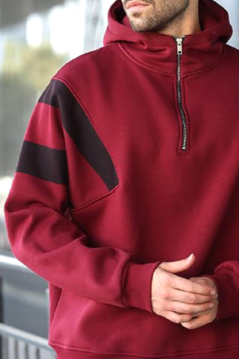 Bluza PEFIZO BORDO, Kolor : bordowy, IVET.PL - Modna odzież