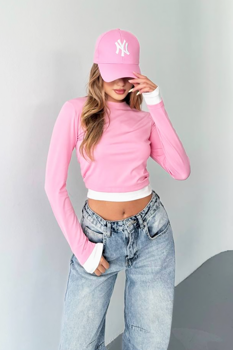 Bluzka SERGNOZA PINK, Kolor : różowy, IVET.PL - Modna odzież