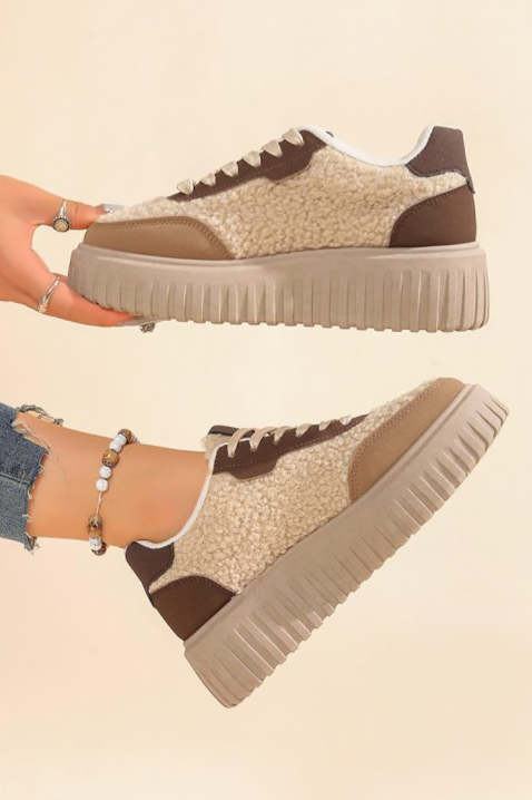 Sneakersy KLAZONA BROWN, Kolor : brązowy, IVET.PL - Modna odzież