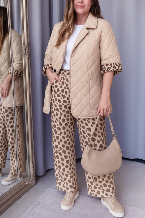 Kurtka GLAMONZA BEIGE, Kolor :  beżowy, IVET.PL - Modna odzież