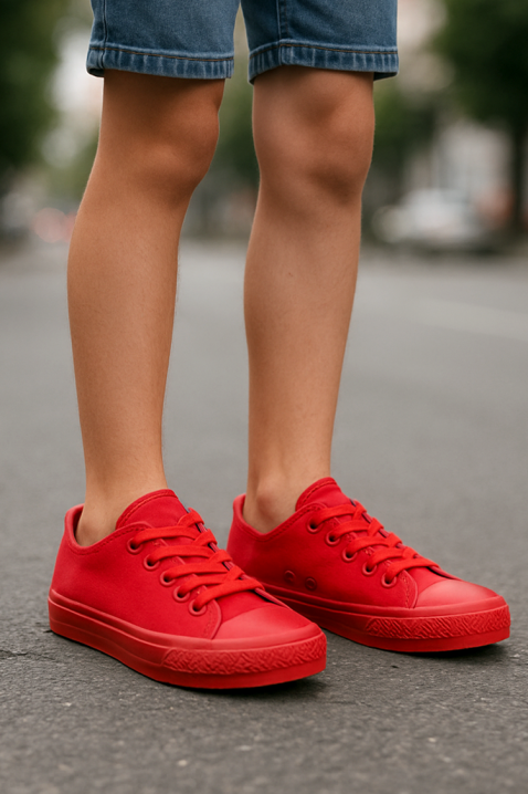 Trampki LEONEO RED, Kolor : czerwony, IVET.PL - Modna odzież