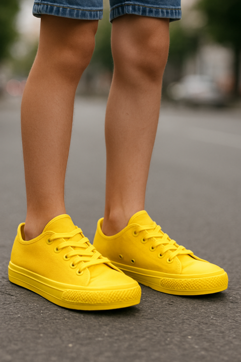 Trampki LEONEO YELLOW, Kolor : żółty, IVET.PL - Modna odzież