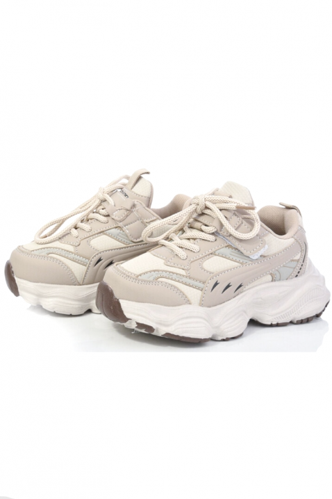 Sneakersy GROVELZO BEIGE, Kolor :  beżowy, IVET.PL - Modna odzież