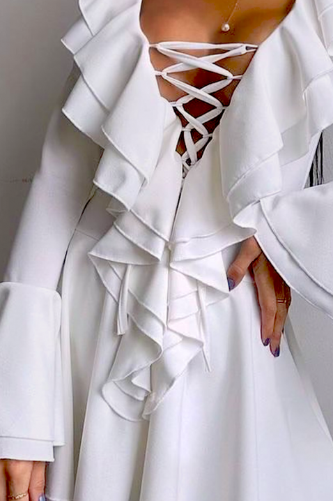 Sukienka ZARMOLDA WHITE, Kolor : biały, IVET.PL - Modna odzież