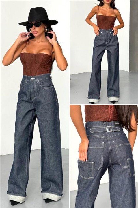 Jeansy DENIMZA NAVY, Kolor : granatowy, IVET.PL - Modna odzież