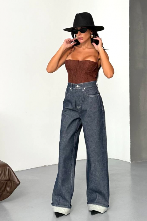 Jeansy DENIMZA NAVY, Kolor : granatowy, IVET.PL - Modna odzież