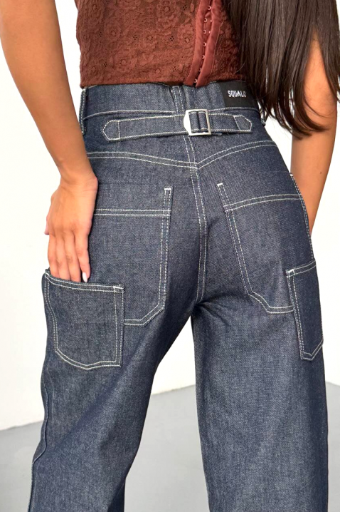 Jeansy DENIMZA NAVY, Kolor : granatowy, IVET.PL - Modna odzież