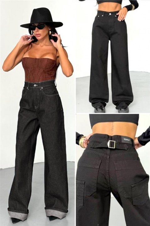 Jeansy DENIMZA BLACK, Kolor : czarny, IVET.PL - Modna odzież
