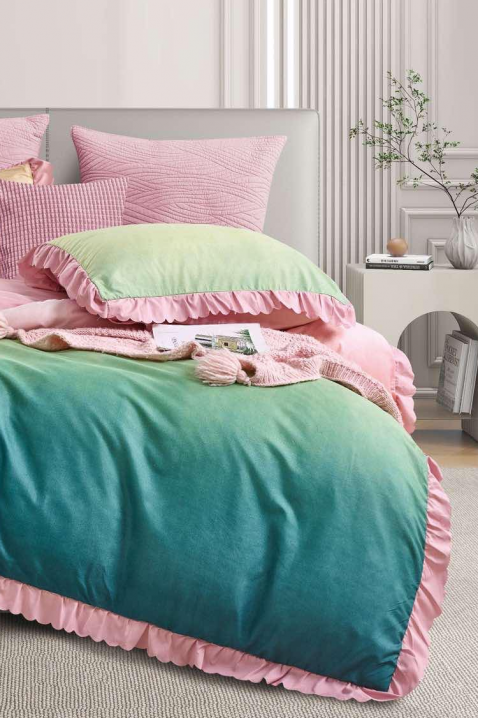 Komplet pościeli ITOLFENA 160x200 cm bawełna - 3 elementy, Kolor : wielokolorowy, IVET.PL - Modna odzież