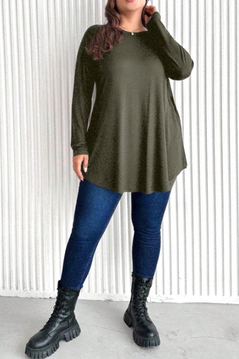 Tunika TRUNELFA KHAKI, Kolor : khaki, IVET.PL - Modna odzież