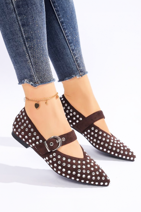 Buty GRINDONA BROWN, Kolor : brązowy, IVET.PL - Modna odzież