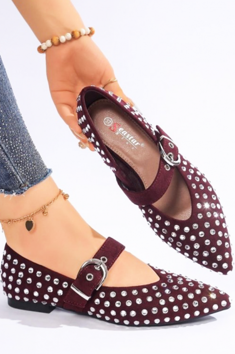 Buty GRINDONA BORDO, Kolor : bordowy, IVET.PL - Modna odzież