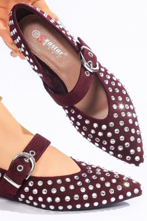 Buty GRINDONA BORDO, Kolor : bordowy, IVET.PL - Modna odzież