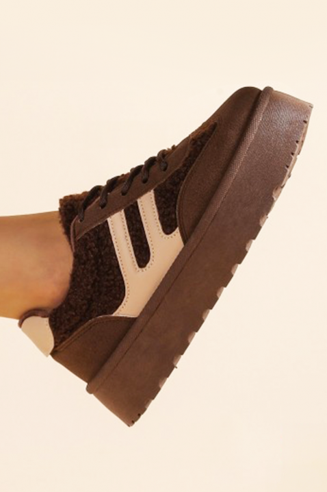 Sneakersy ELHONZA, Kolor : brązowy, IVET.PL - Modna odzież