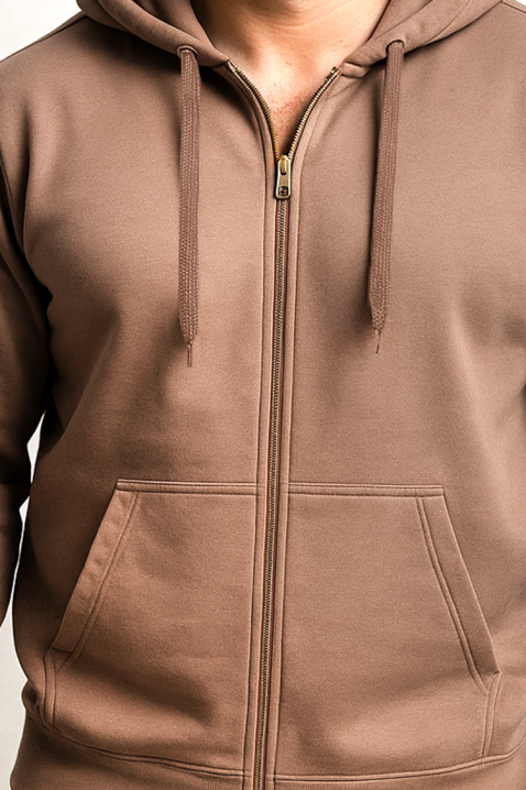 Bluza LEFERO BROWN, Kolor : brązowy, IVET.PL - Modna odzież