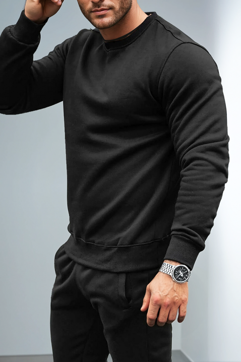 Męski komplet sportowy FOLMER BLACK, Kolor : czarny, IVET.PL - Modna odzież