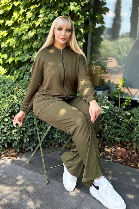 Komplet ZIRNOLDA, Kolor : khaki, IVET.PL - Modna odzież