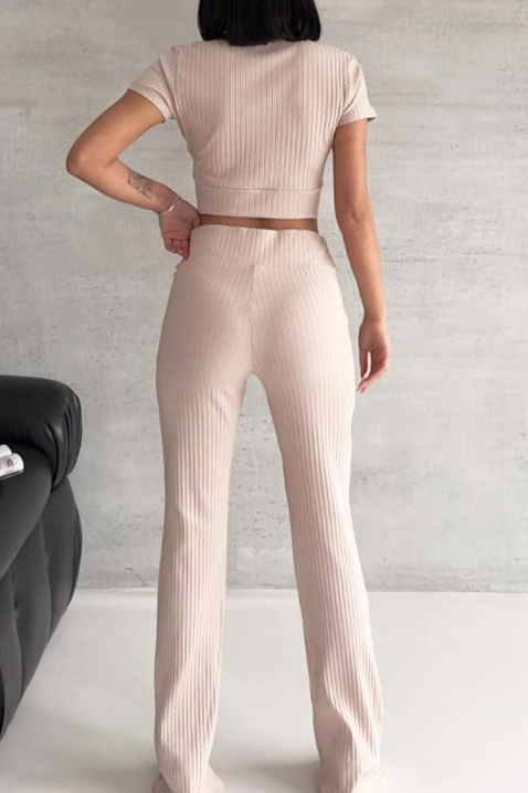Komplet ELIANZA BEIGE, Kolor :  beżowy, IVET.PL - Modna odzież