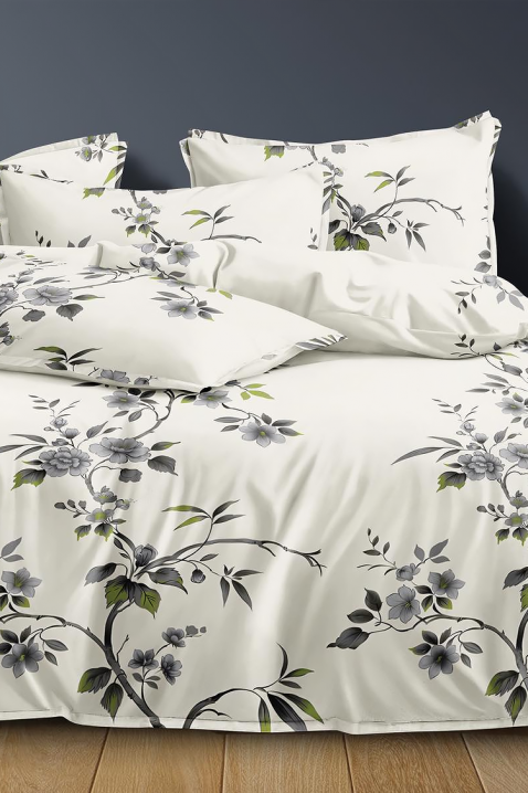 Komplet pościeli MOLGEVA 200x220 cm bawełna - 4 elementy, Kolor : biały, IVET.PL - Modna odzież