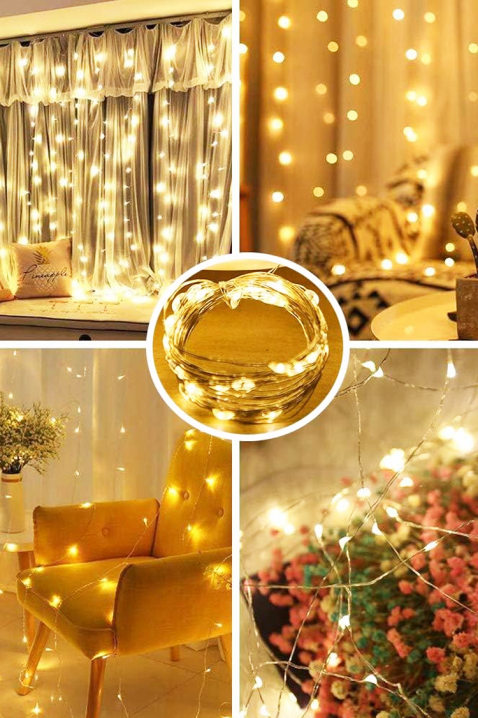 Lampki LED BROLDO, Kolor : żółty, IVET.PL - Modna odzież