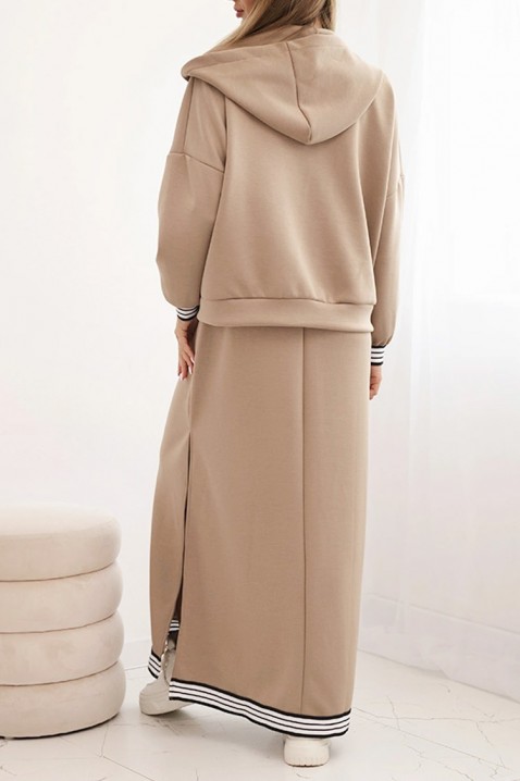 Komplet BRENDONA BEIGE, Kolor :  beżowy, IVET.PL - Modna odzież