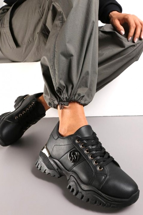 Sneakersy GIOXEDA BLACK, Kolor : czarny, IVET.PL - Modna odzież