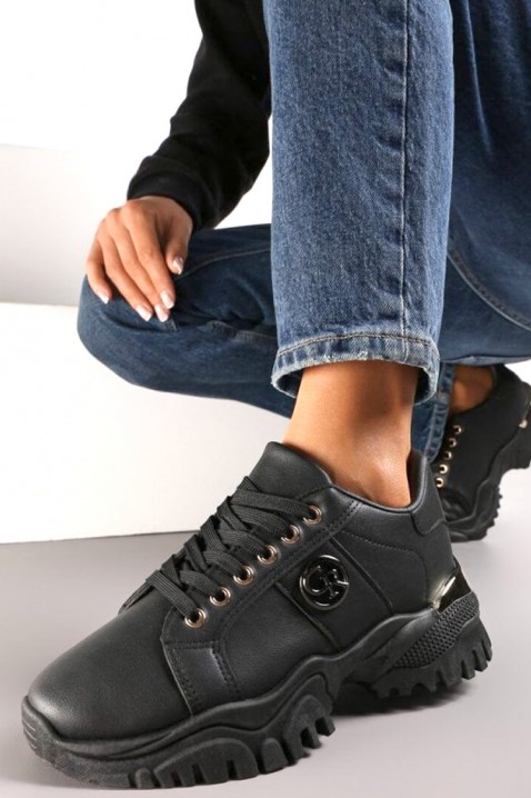Sneakersy GIOXEDA BLACK, Kolor : czarny, IVET.PL - Modna odzież