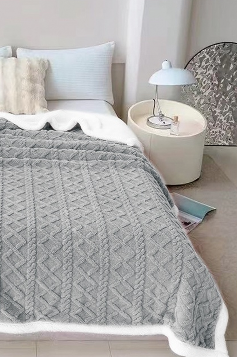 Narzuta na łóżko ERTIOLJA GREY 160х200 cm, Kolor : szary, IVET.PL - Modna odzież