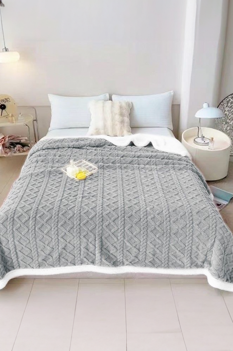 Narzuta na łóżko ERTIOLJA GREY 160х200 cm, Kolor : szary, IVET.PL - Modna odzież