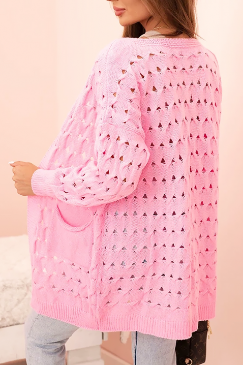 Kardigan NELFORLIA PINK, Kolor : różowy, IVET.PL - Modna odzież