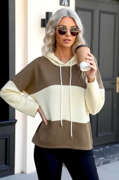 Bluza GRANZALIA BROWN, Kolor : wielokolorowy, IVET.PL - Modna odzież