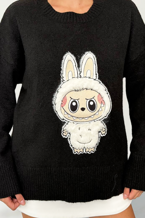 Sweter LABUNZA BLACK, Kolor : czarny, IVET.PL - Modna odzież