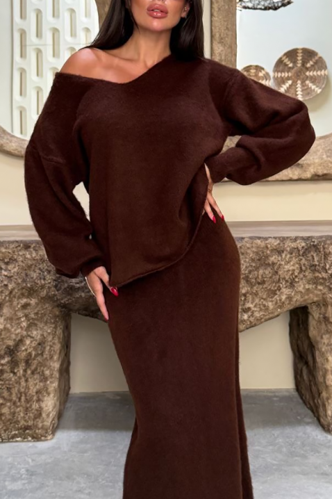 Komplet TRENDILANA BROWN, Kolor : brązowy, IVET.PL - Modna odzież