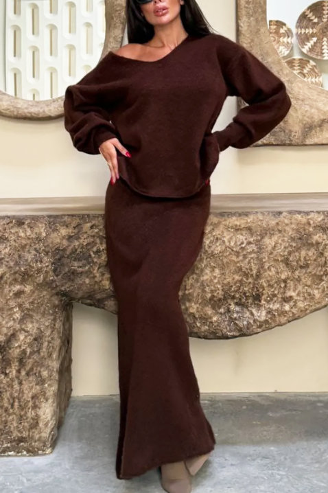 Komplet TRENDILANA BROWN, Kolor : brązowy, IVET.PL - Modna odzież