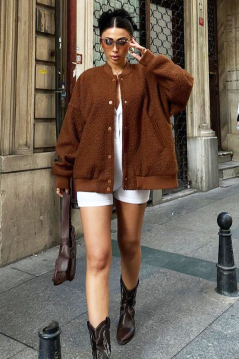 Kurtka DRELZONDA BROWN, Kolor : brązowy, IVET.PL - Modna odzież