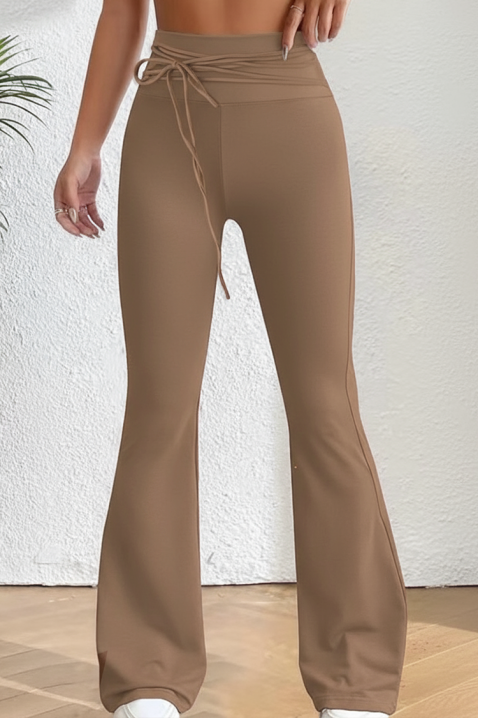 Legginsy ZLENDINA BEIGE, Kolor :  beżowy, IVET.PL - Modna odzież