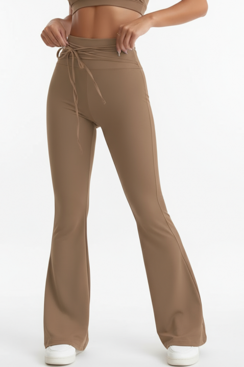 Legginsy ZLENDINA BEIGE, Kolor :  beżowy, IVET.PL - Modna odzież