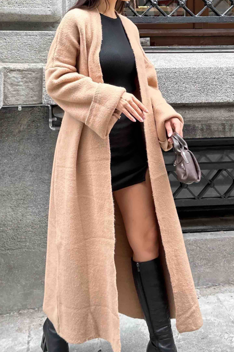Kardigan BRALONDA BEIGE, Kolor :  beżowy, IVET.PL - Modna odzież