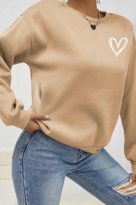 Bluzka BRENOLZA BEIGE, Kolor :  beżowy, IVET.PL - Modna odzież