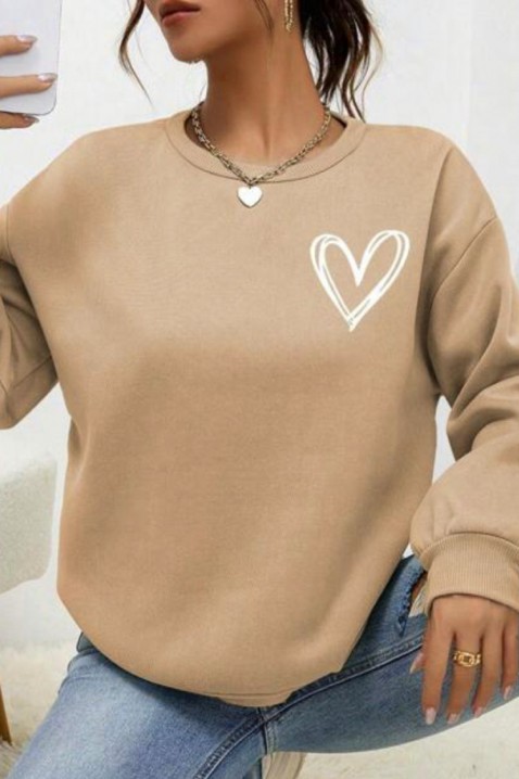 Bluzka BRENOLZA BEIGE, Kolor :  beżowy, IVET.PL - Modna odzież