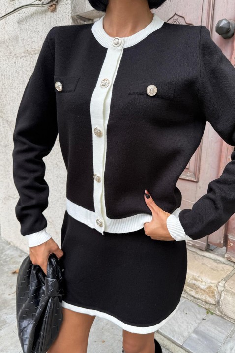 Komplet GRIFONZA BLACK, Kolor : czarny, IVET.PL - Modna odzież