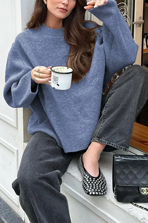 Sweter JELFORDA BLUE, Kolor : chabrowy, IVET.PL - Modna odzież